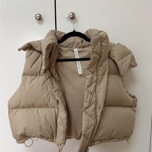 Lululemon Wunder Puff Super Cropped Vest Size 14 Trench